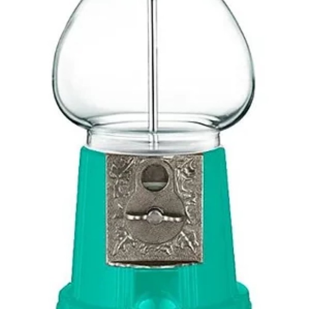 COPY - Seaside Turquoise 15” Tall Gumball / Candy dispenser on Antique style st…
